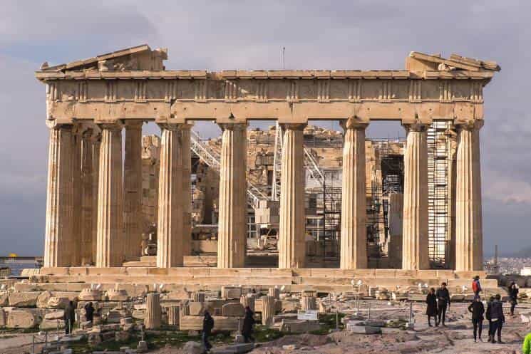 Il Partenone sull'Acropoli di Atene